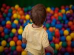 Child in ball pool Child in ball pool